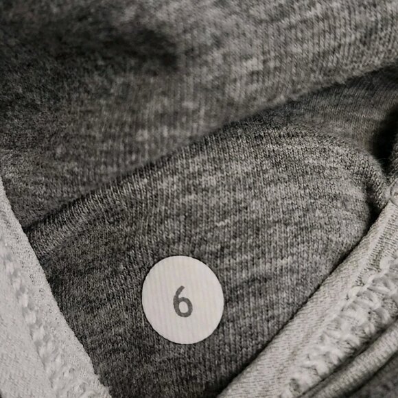 Lululemon Cozy Cuddle Up Jacket Full-Zip Heathered Grey Size 6 Euc - Picture 4 of 9